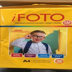 iFOTO Premium Photo Glossy Inkjet Paper - A4 130GSM 50Shts